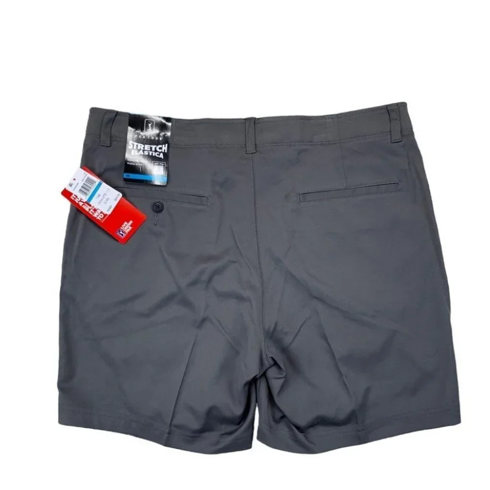 PGA TOUR Mens 7 Flat-Front Golf Short 36